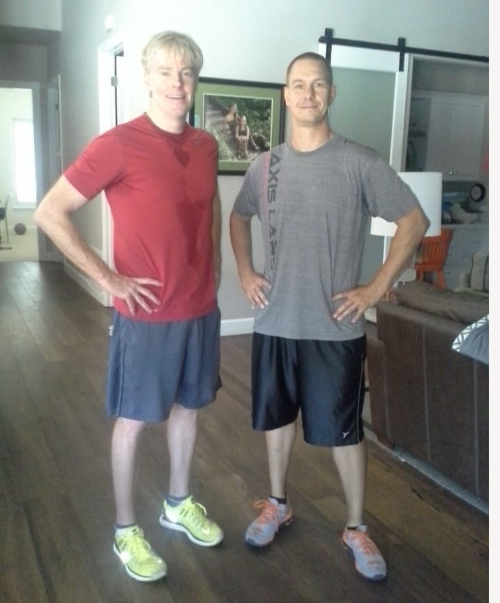 Tyson Dale with a personal training client